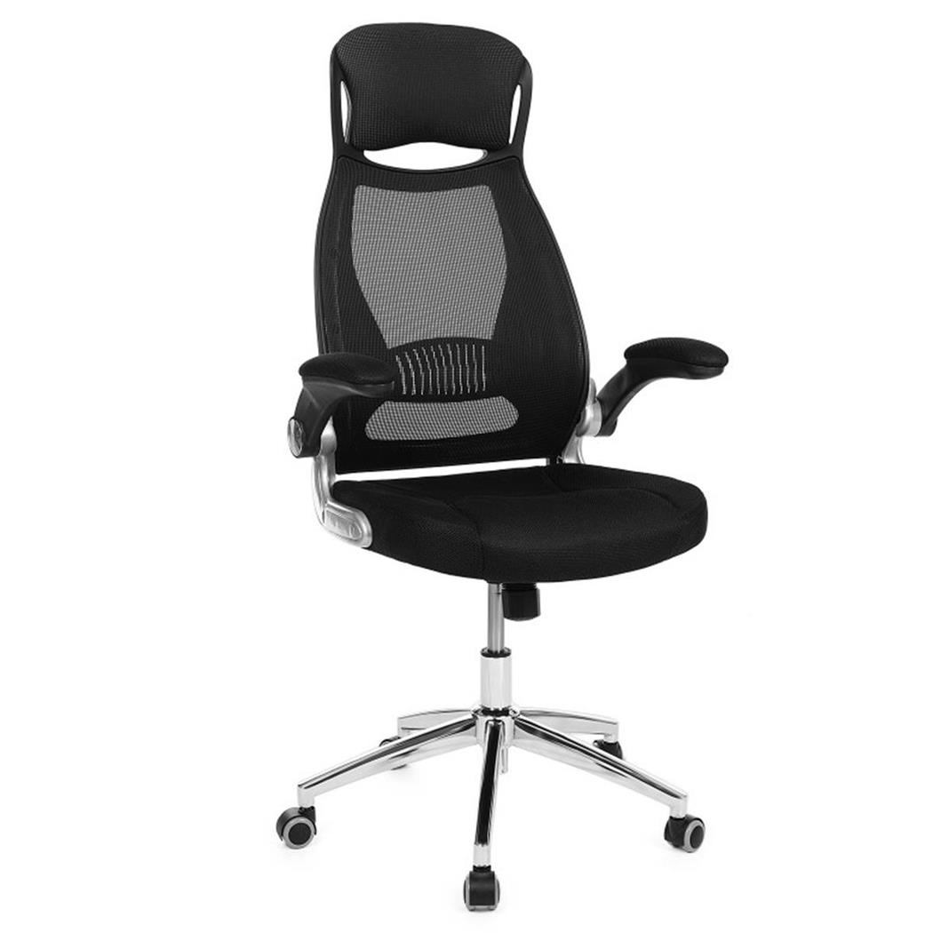 DEMO# Sedia Ergonomica NIKI, Sostegno Lombare, in Rete Traspirante, Nero