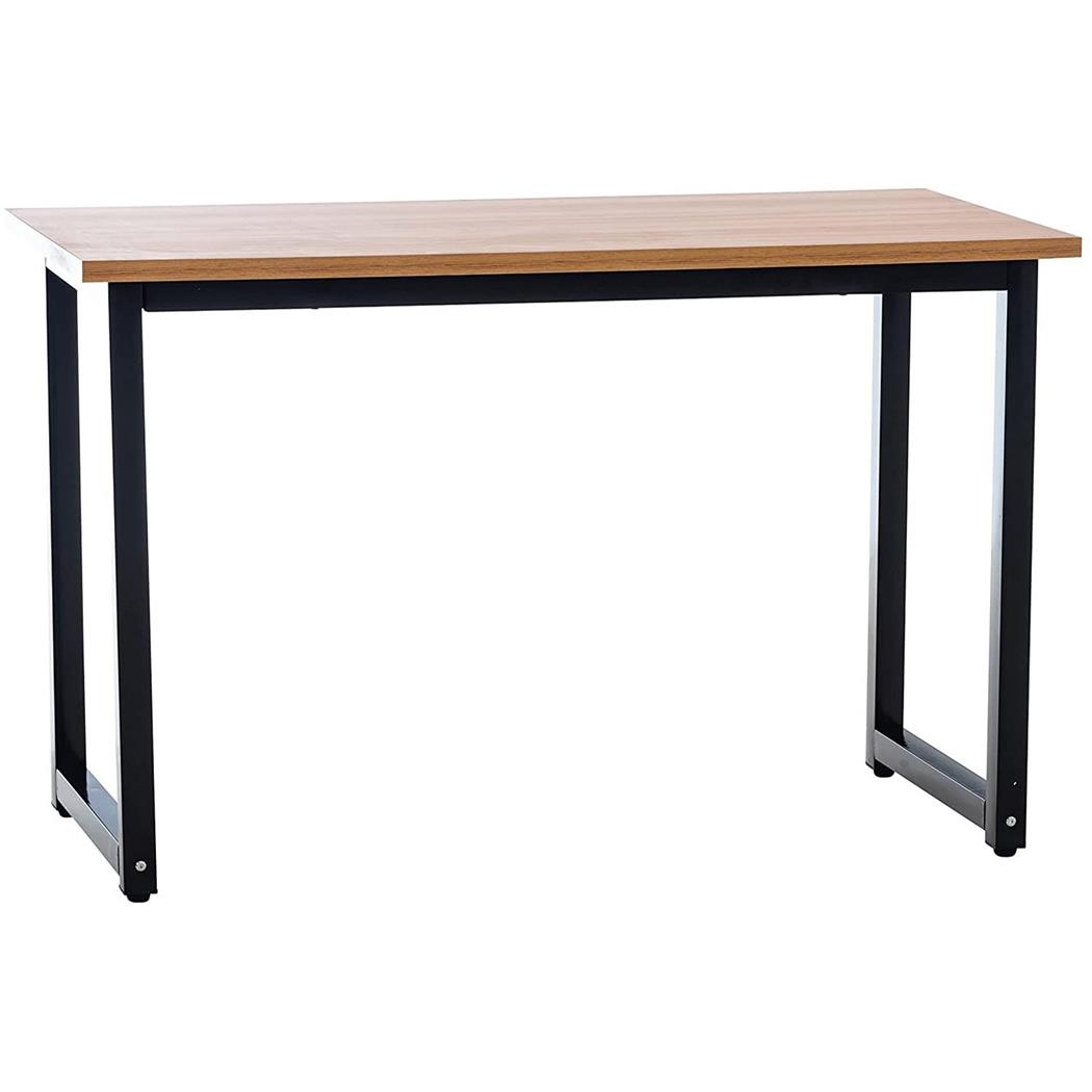 Tavolo per PC LEDA, 120x60x75cm, Telaio in Metallo, Piano in Legno Rovere