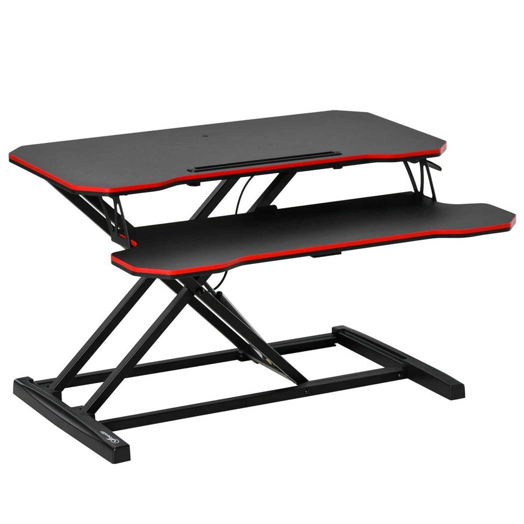 Supporto per Monitor NESTA, 80x40x11-50,5 cm, Altezza Regolabile, Nero