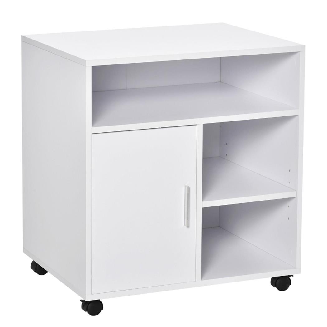 Mobiletto BRAND, Pratico e Versatile, 60x50x65,5 cm, Legno Bianco