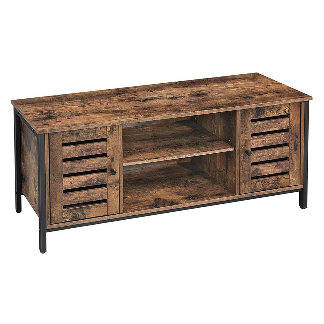Mobiletto CORYL, Ante e Ripiani Aperti, 110x40x50cm, in Legno colore Faggio