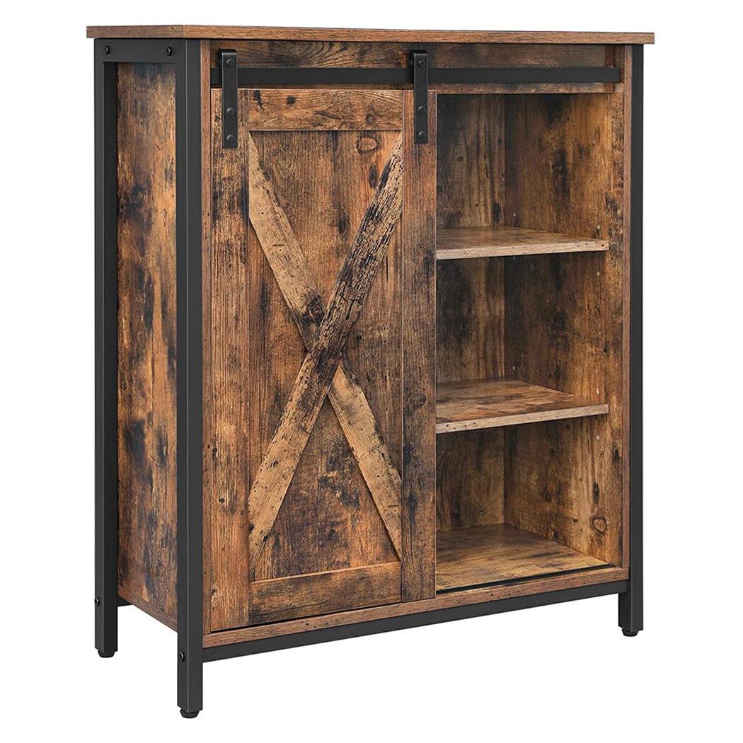 Mobiletto SAMIR, Multiuso, 70x30x80cm, in Metallo e Legno colore Faggio