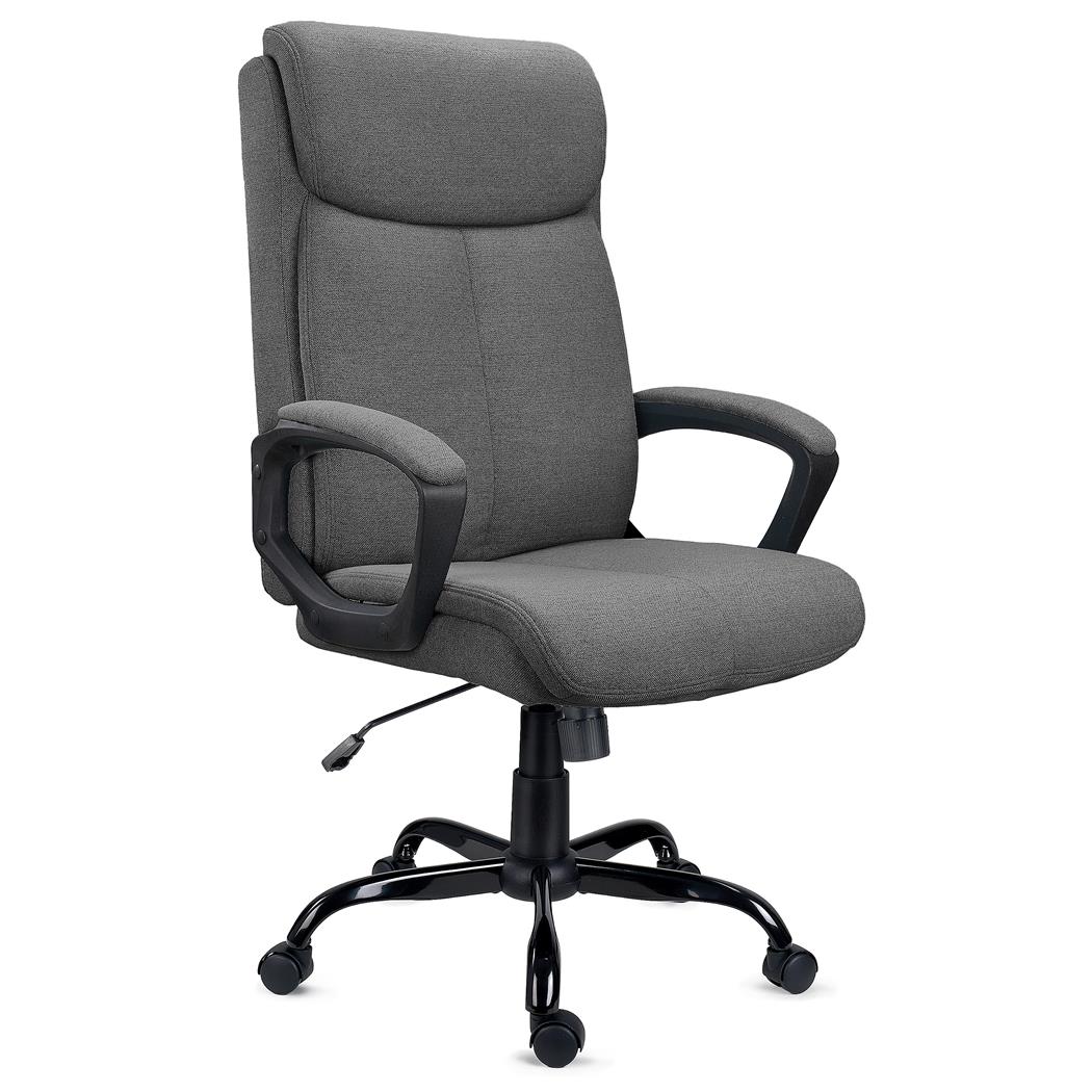 Poltrona da ufficio COSMO, Alta Qualità, Design Elegante, in Tessuto Grigio