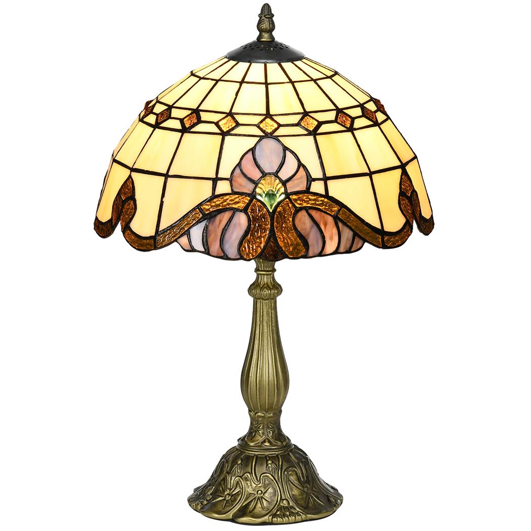 Lampada per Ufficio AMBAR, Stile Classico, Fatta a Mano, Multicolore