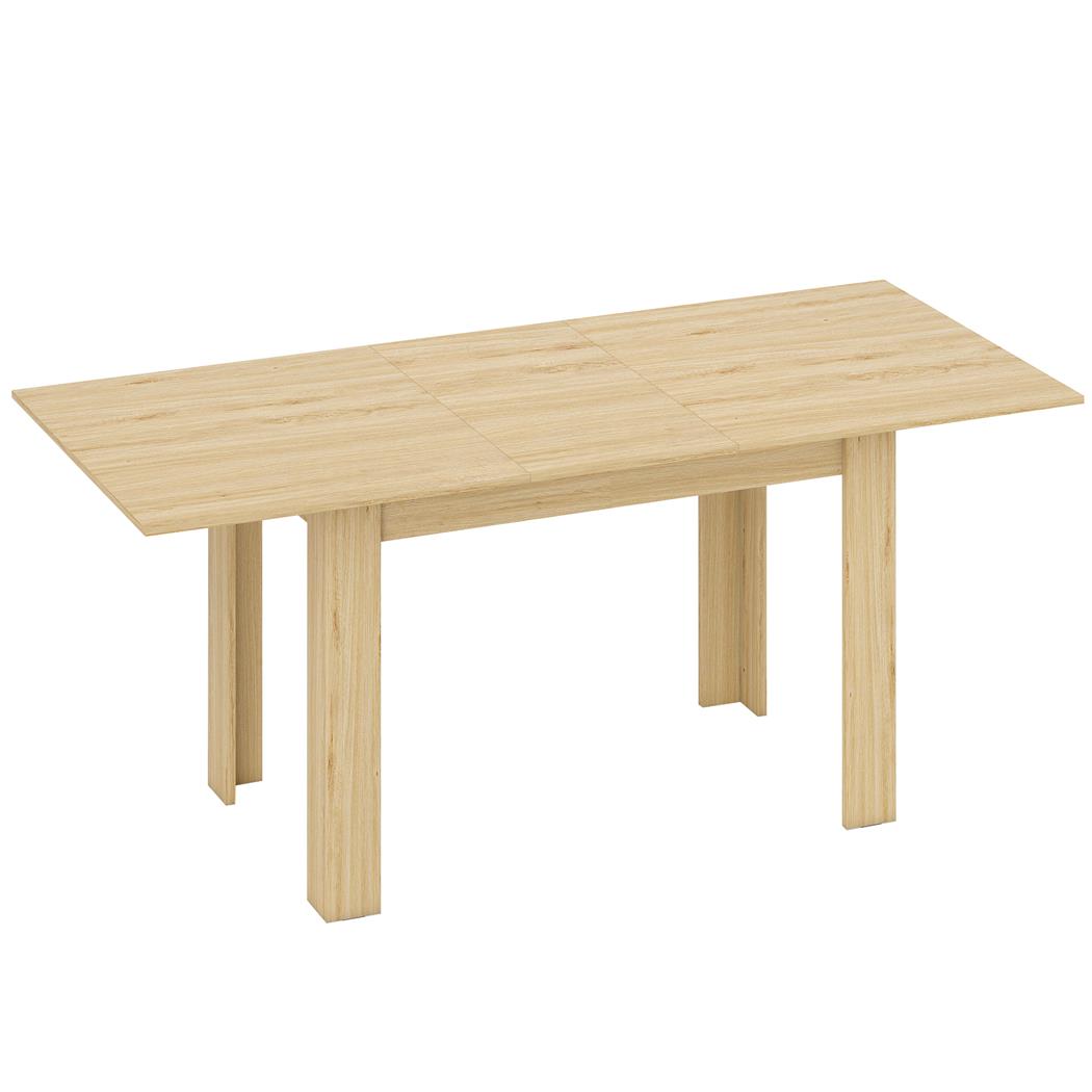Tavolo per Sala Riunioni TRIESTE, Struttura in Legno, Estensibile 140-180 cm, color Rovere Sbiancato