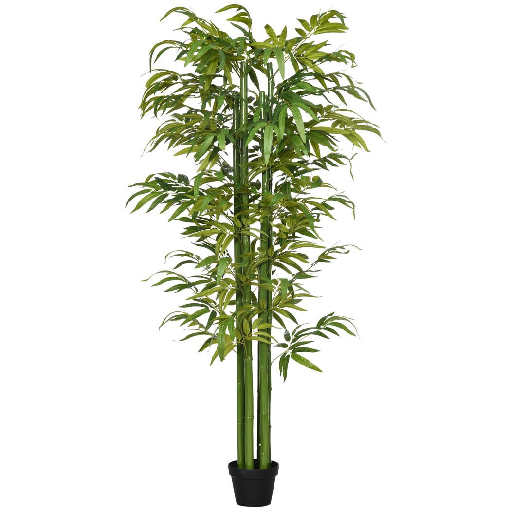Pianta per Ufficio IRIS, Bambù alto 180cm, Molto Realistico, Verde