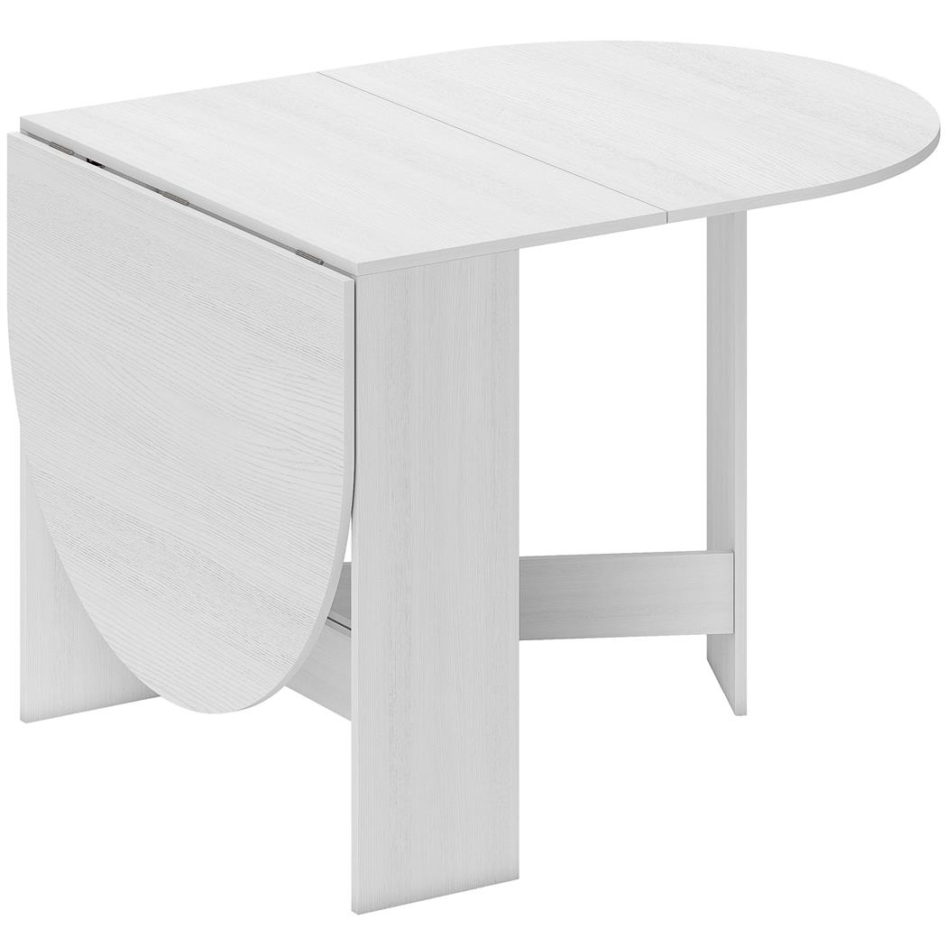 Tavolo per Sala Riunioni VADUZ, Pieghevole, Salvaspazio, in Legno Bianco
