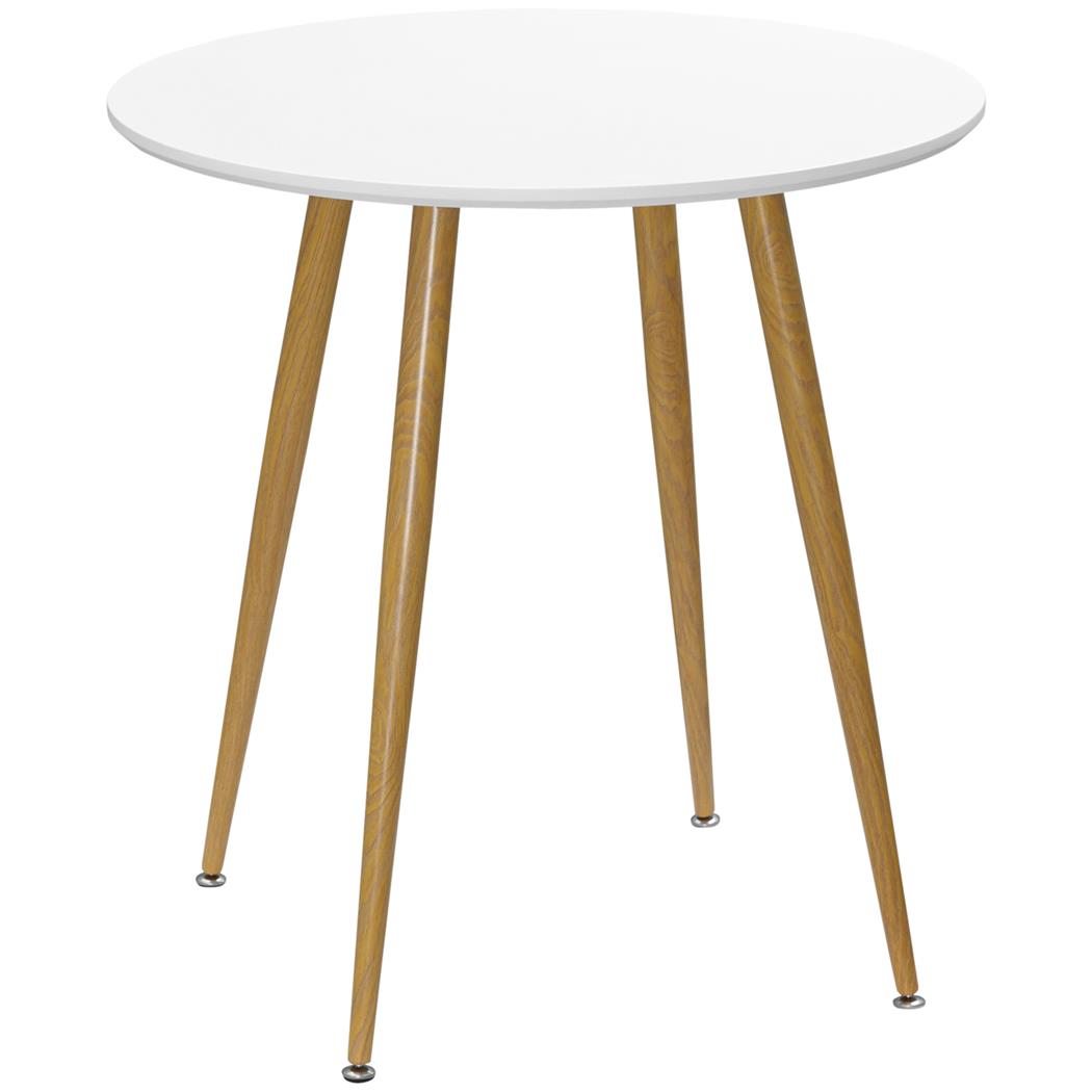 Tavolo per Sala Riunioni CABO, Stile Nordico, Gambe i Metallo, Ripiano Bianco