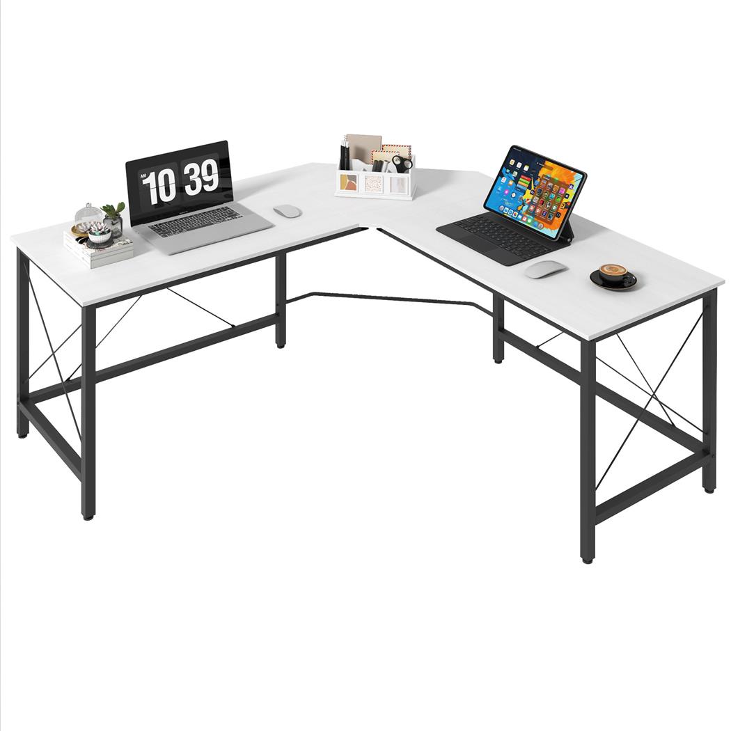 Scrivania da ufficio MARLY, 150x150x76cm, Angolare, in Legno Bianco