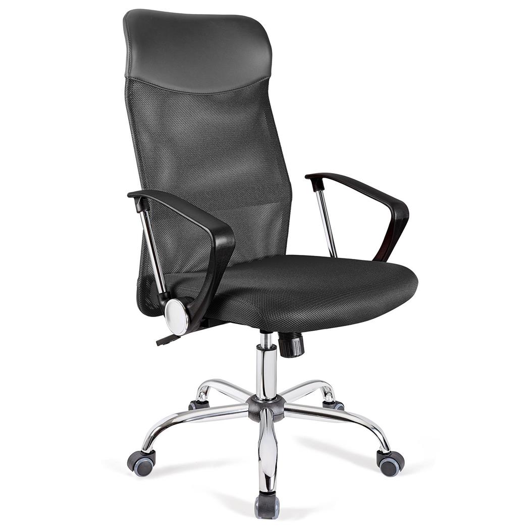 Sedia Ufficio ASPEN, Rete traspirante e sedile imbottito, Prezzo incredibile, in Grigio