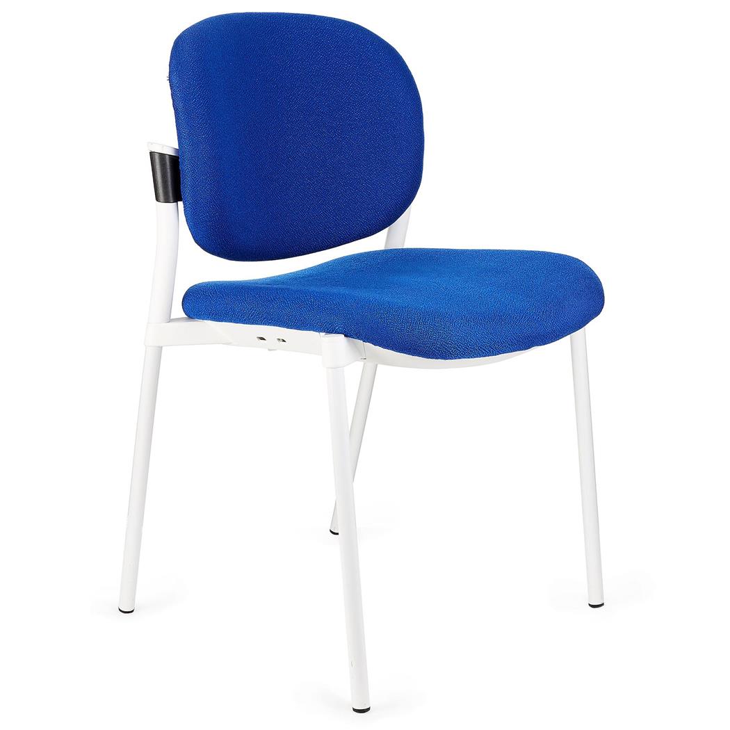 Sedia d´Attesa ERIC CON SCHIENALE IMBOTTITO, Impilabile, Colore Blu