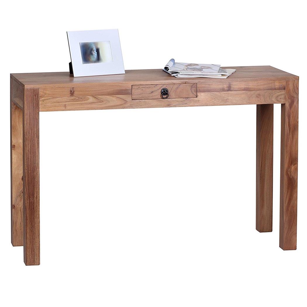 Scrivania JOHAN, Stile rustico, Fatta a mano, Misure cm 120x40x76, in Legno di Acacia