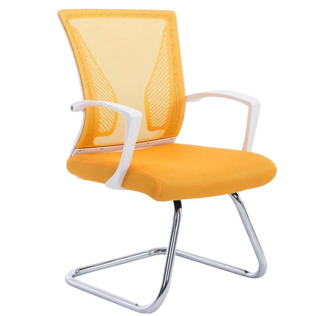 Sedia attesa CUBA V, Imbottita, Design moderno, Base Cromata, Giallo