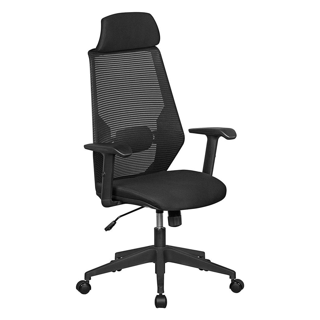 Sedia Ergonomica ERIKA, Sostegno Lombare, in Rete, color Nero