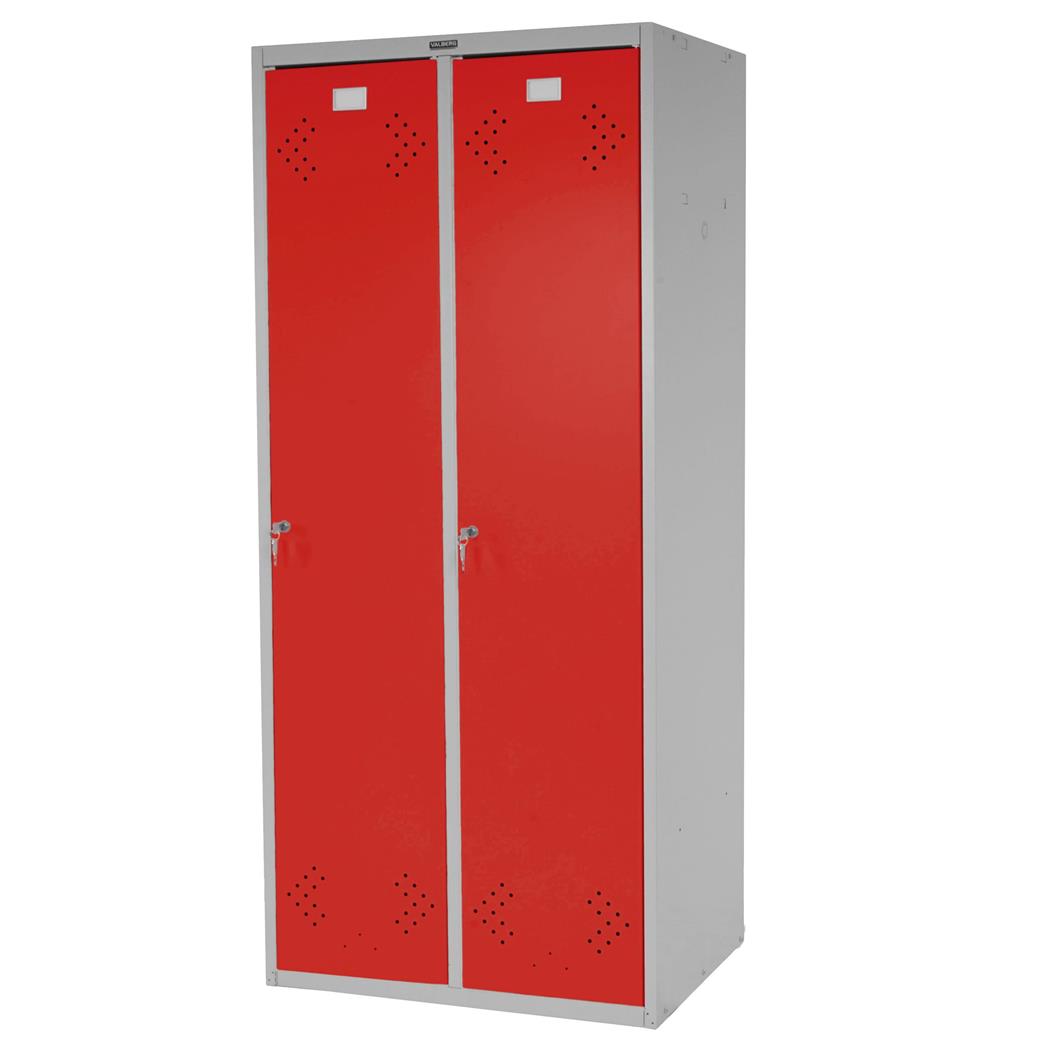 Armadietto FRIDA, 183x81x50cm in Acciaio, Due Ante Battenti, Rosso