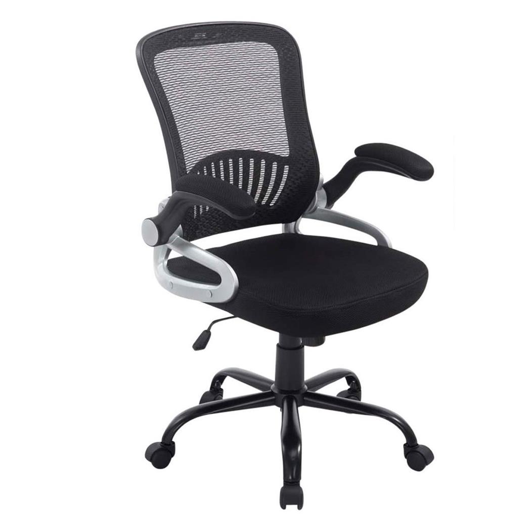 Sedia Ergonomica COPERNICO, Sostegno Lombare, in Rete Traspirante, colore Nero