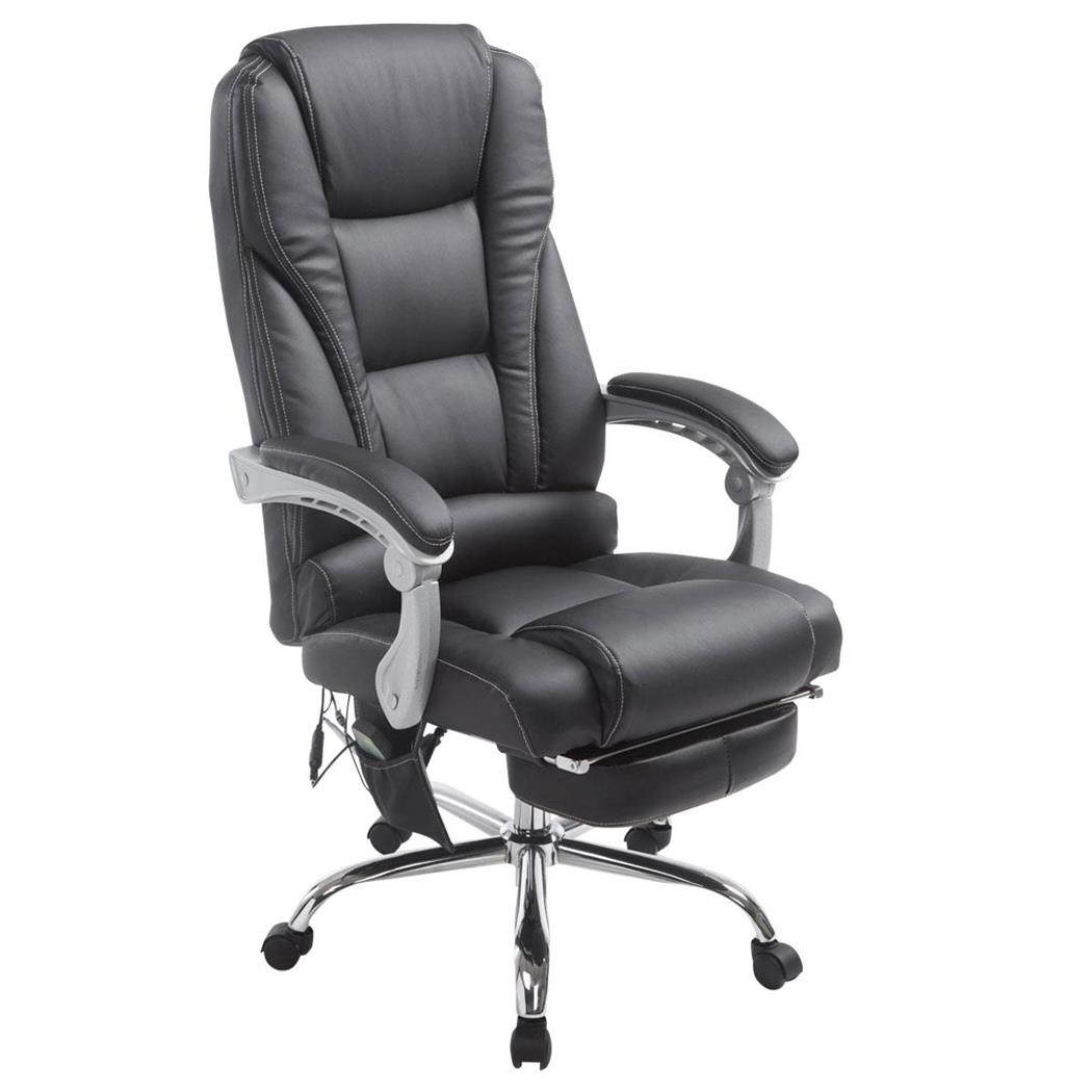 Poltrona da ufficio COMODITY MASSAGE, Massaggiante, Pelle Nera