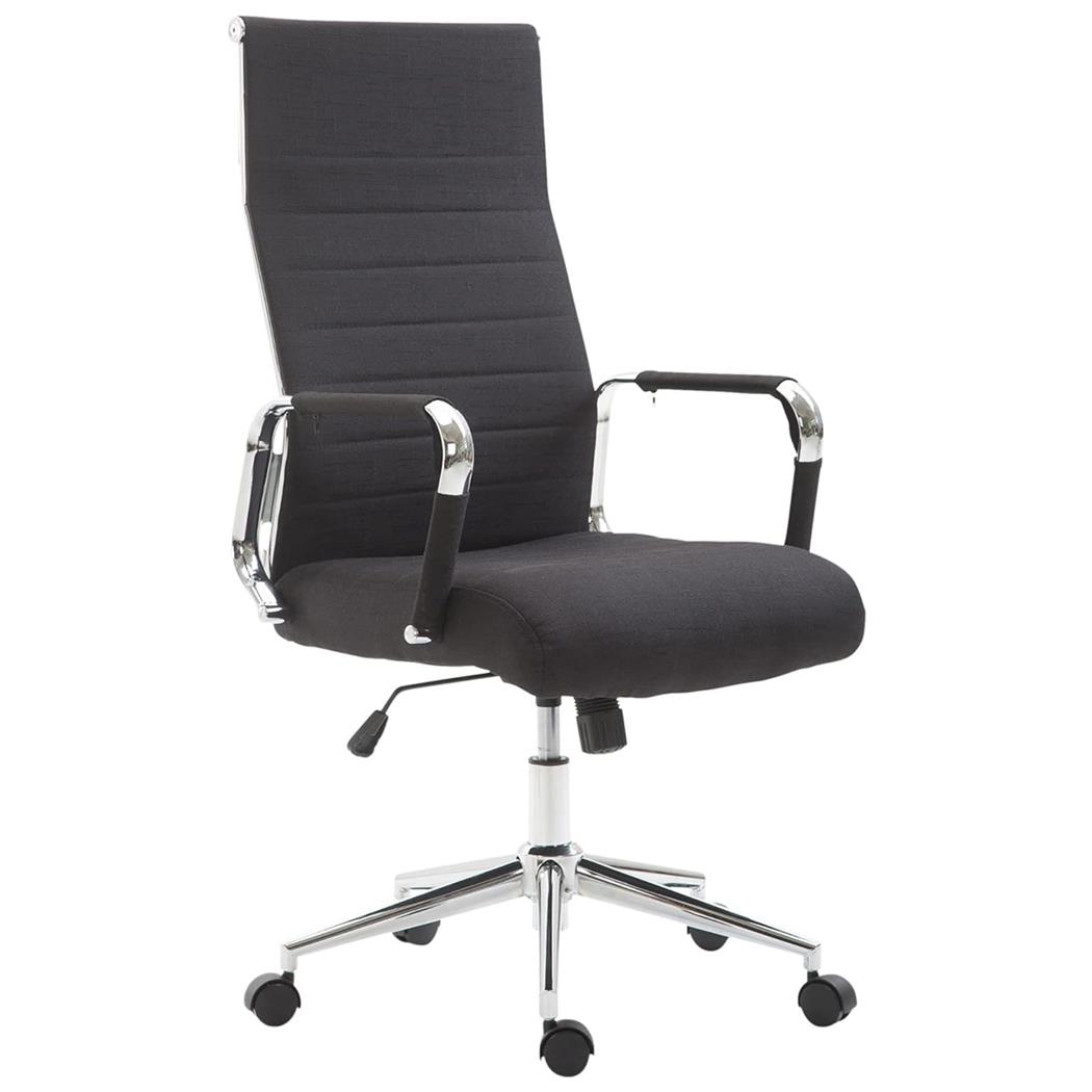 Sedia da Ufficio KOLMU TESSUTO, Design Accattivante, Struttura in Metallo, in Nero
