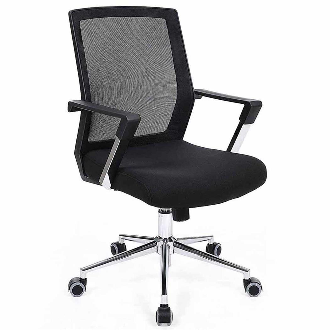 Sedia per ufficio BRITA Design Moderno, Rete Traspirante, Tessuto Nero