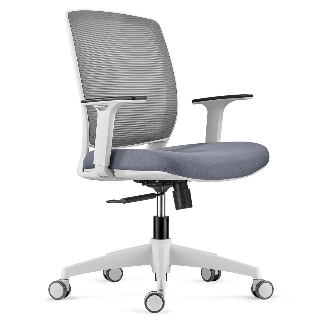 Sedia da ufficio MISSOURI GREY, Braccioli Regolabili, in Tessuto Traspirante Grigio