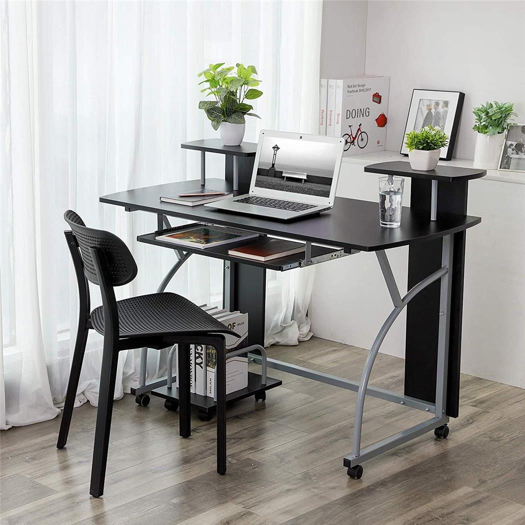 Scrivania per Computer OHIO PRO, 120x59x90cm, Legno, Nero