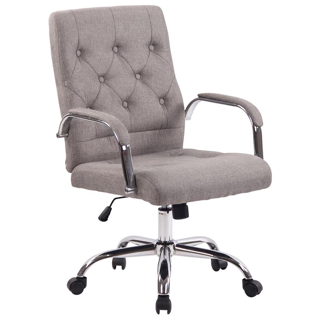 Sedia da ufficio NESI, Struttura in Metallo, in Tessuto, colore Grigio