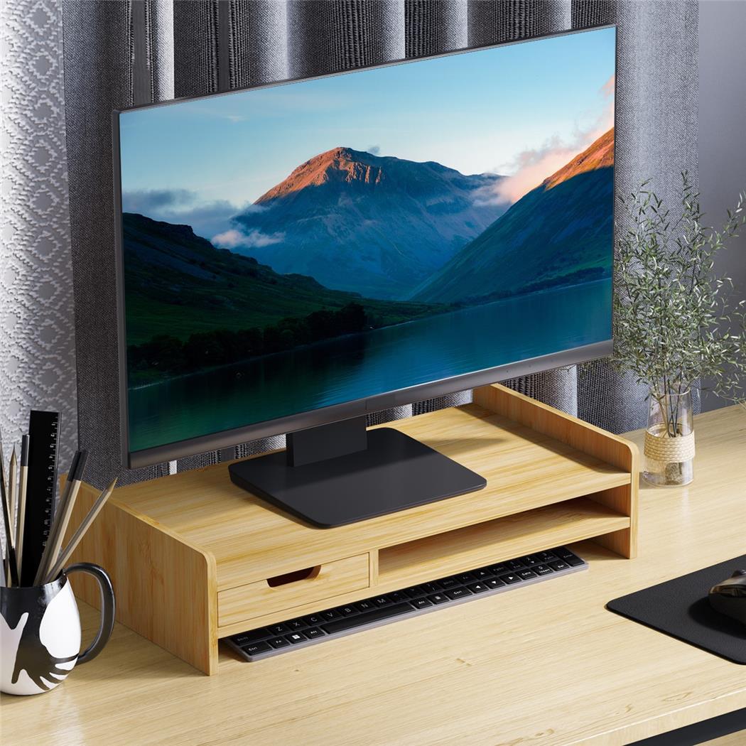 Supporto per Monitor TODD, 49x25.5x11.5cm, in Bambù naturale