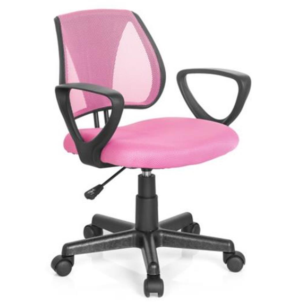 DEMO# Sedia Ergonomica Per Bambini POLO, Schienale regolabile, Adatta a partire dai 4 anni, colore Rosa