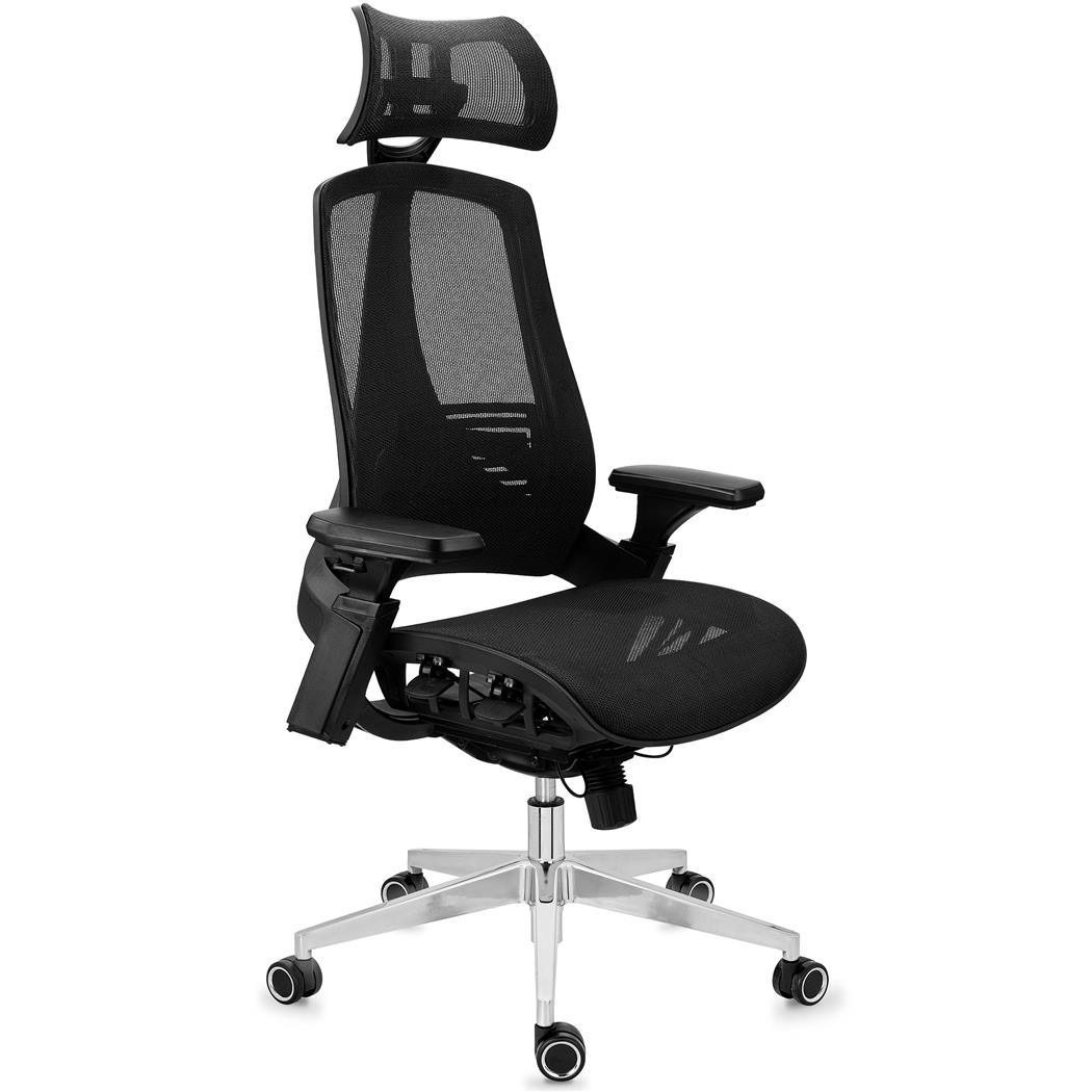 Sedia Ergonomica EXPLORER, Completamente Regolabile, Design Moderno, in Nero