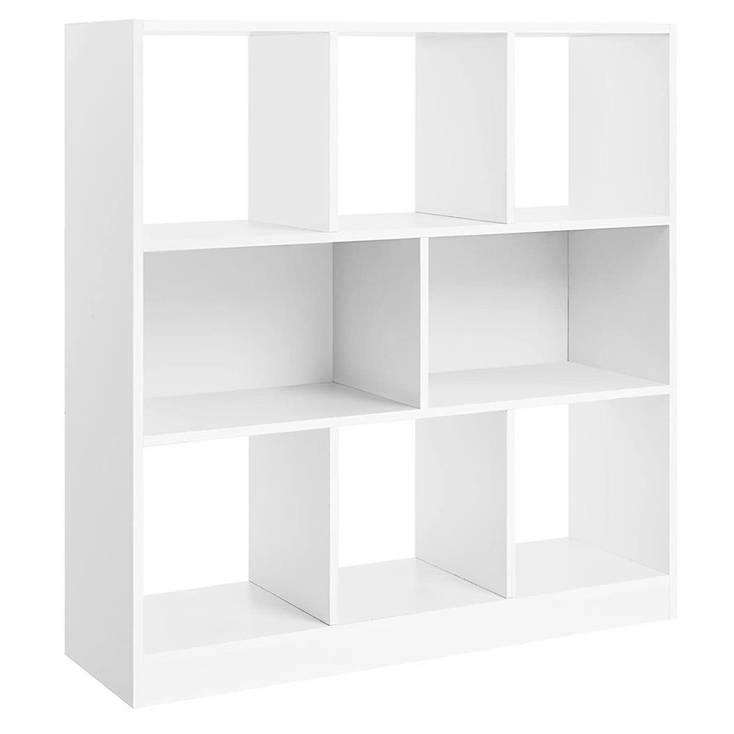Libreria ATHENAS, Design Moderno, 97,5x30x100 cm, In Legno Bianco