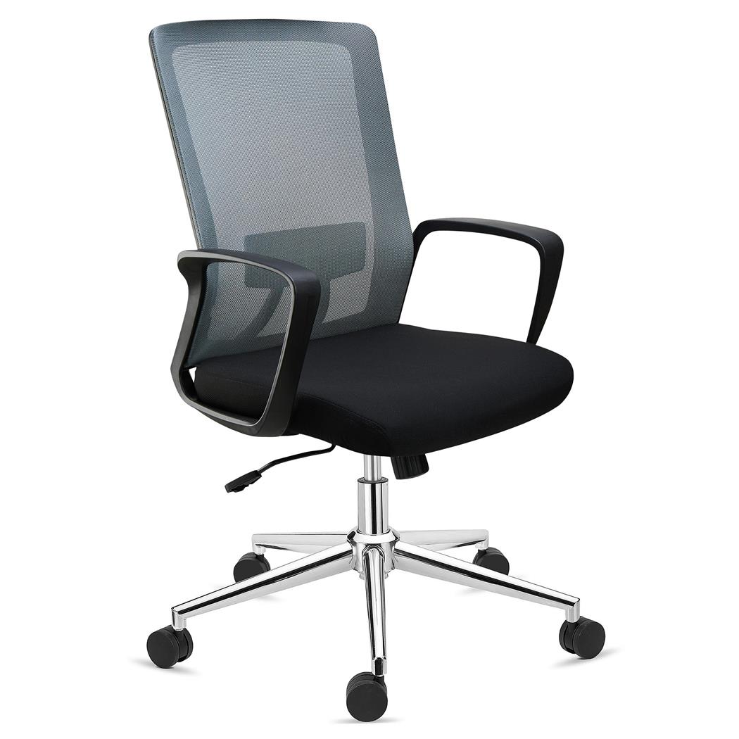 Sedia da Ufficio ERGOCITY, Supporto Lombare, Schienale Basculante, Grigio