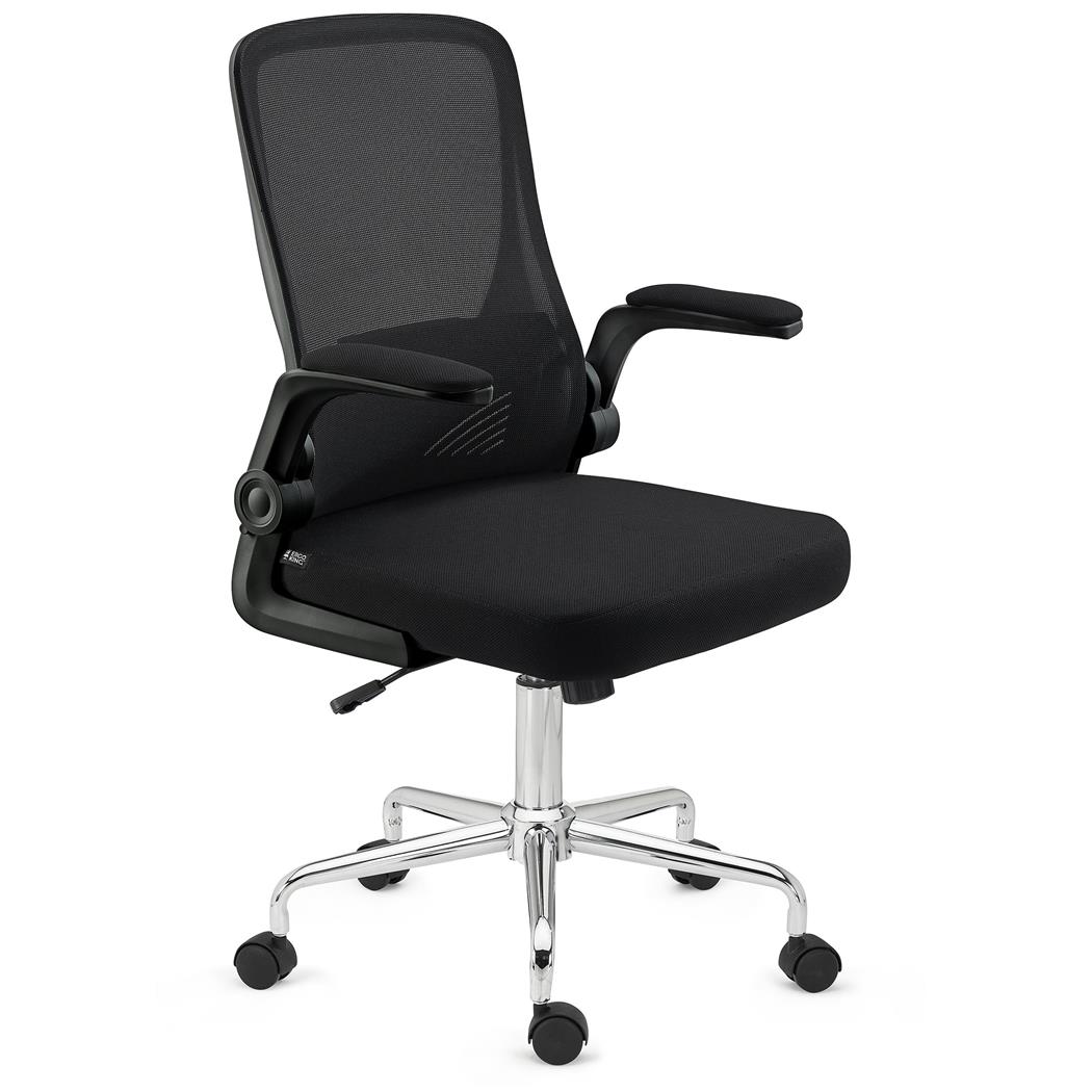 Sedia Operativa FOLD, Schienale e Braccioli Abbattibili, Comoda e Funzionale, in Nero