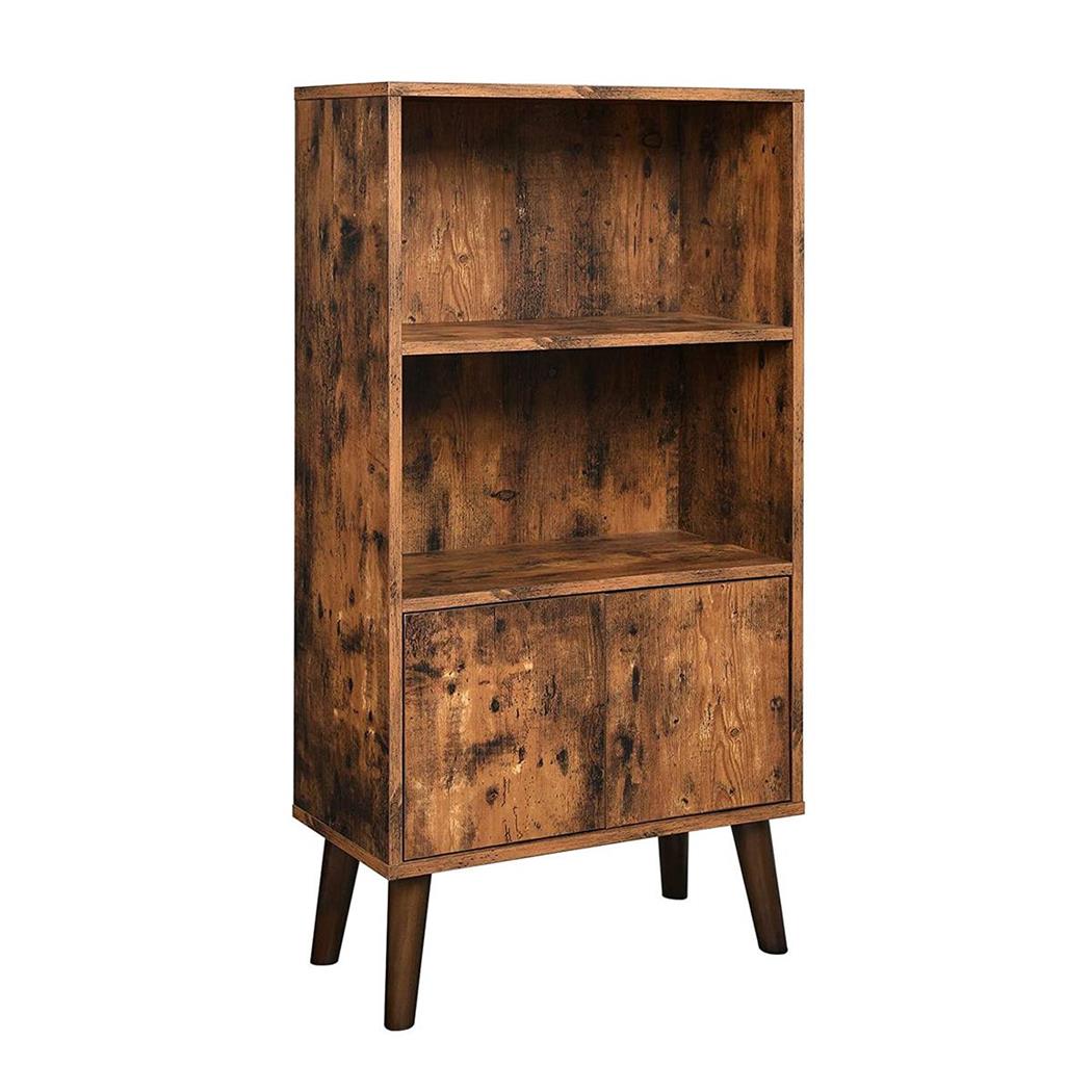 Mobiletto MADEIRA, Stile Retrò, 60x30x120cm, In Legno color Faggio