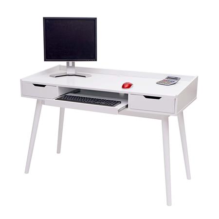Scrivania per Ufficio NYME, Moderna e Pratica, 120x80x55cm, In color Bianco