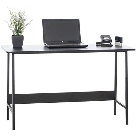 Scrivania da Ufficio MINT, Design Industriale, 120x45x71 cm, in Metallo e Legno Nero