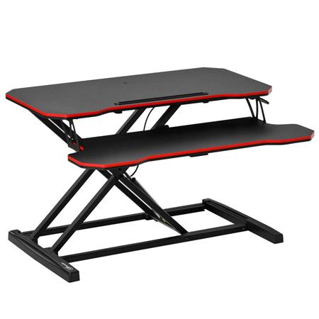 Supporto per Monitor NESTA, 80x40x11-50,5 cm, Altezza Regolabile, Nero