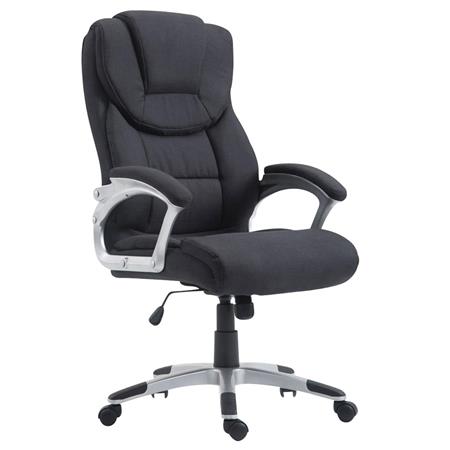 DEMO# Poltrona per ufficio BALTIMORE TESSUTO, Imbottitura spessa, Extra resistente, in color Nero