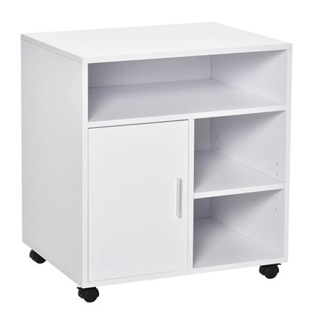 Mobiletto BRAND, Pratico e Versatile, 60x50x65,5 cm, Legno Bianco