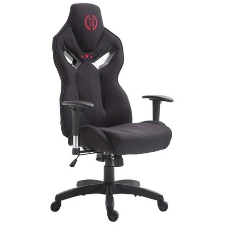 DEMO# Sedia Gaming HAMIL TESSUTO, Design Sportivo, in Tessuto, colore Nero