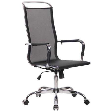 Sedia di Design SAMANTHA, Struttura in Metallo, Confortevole, in Rete, Nero