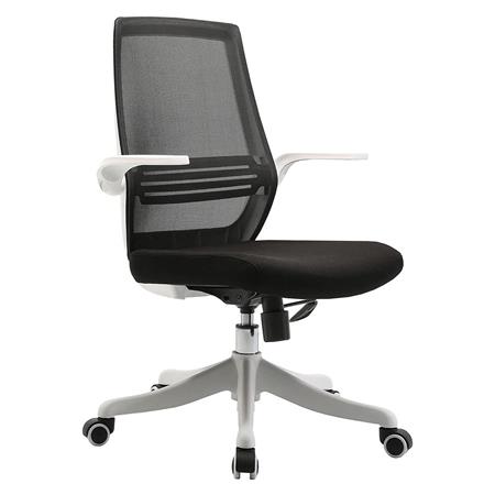 Sedia Ergonomica NEKKAR, Braccioli Abbattibili, Moderna e Funzionale, in Nero