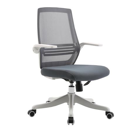 Sedia Ergonomica NEKKAR, Braccioli Abbattibili, Moderna e Funzionale, in Grigio