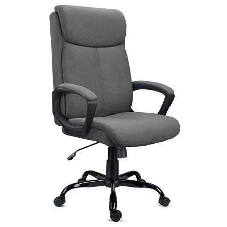 Poltrona da ufficio COSMO, Alta Qualità, Design Elegante, in Tessuto Grigio