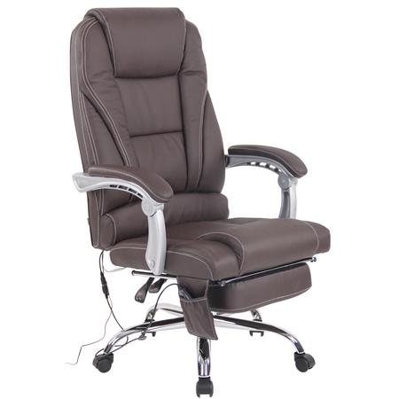 Poltrona da ufficio COMODITY MASSAGE, Massaggiante, in Vera Pelle, Marrone