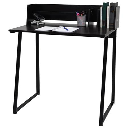 Scrivania per PC OASI, 82x51x94 cm, in Metallo e Legno colore Nero