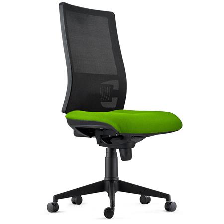 DEMO# Sedia Ergonomica EMERSON, Regolabile, Rivestimento Ignifugo, Verde