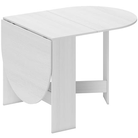 Tavolo per Sala Riunioni VADUZ, Pieghevole, Salvaspazio, in Legno Bianco