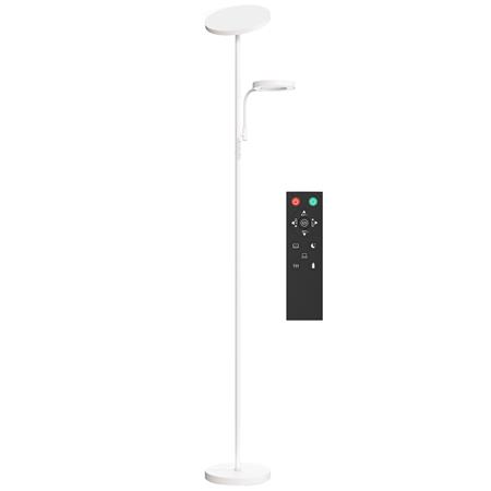 Lampada per Ufficio ZENLUX, Luminosità Regolabile e Telecomando, Bianco