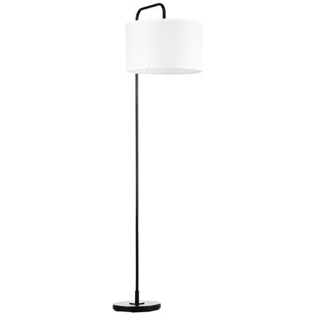 Lampada per Ufficio PRISMA, Struttira in Acciaio, Paralume in Tessuto, colore Nero