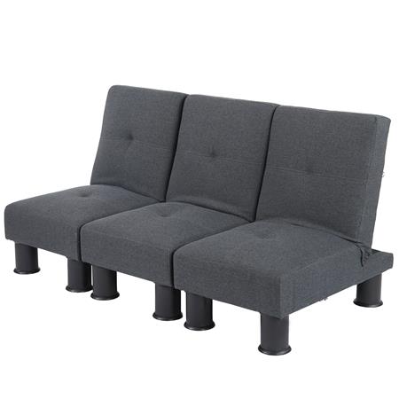 Divano componibile 3 moduli CARLO, Versatile e Comodo, in Tessuto, colore Grigio Antracite